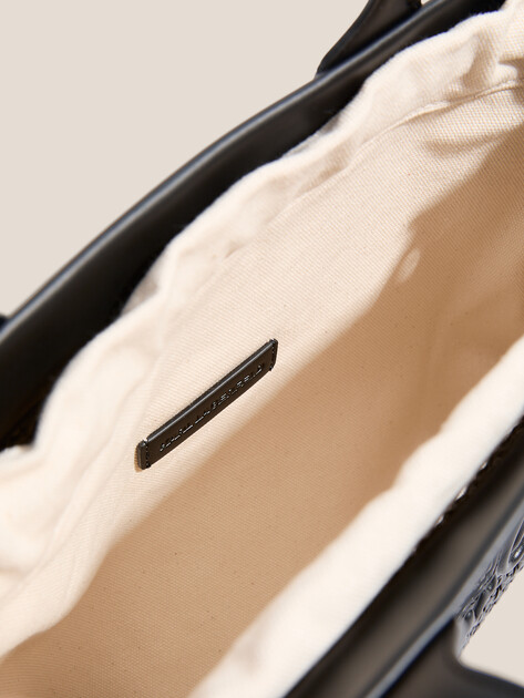 Женский тоут KARL LAGERFELD k/skuare md tote woven, Артикул A2W30052, черный | 4522416. Ракурс 4