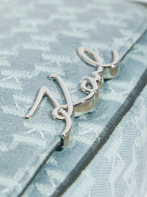 Кросс-боди из денима KARL LAGERFELD k/signature crossbody denim, Артикул A2W30196, голубой | 4522530. Ракурс 2