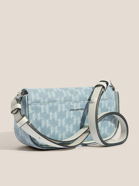 Кросс-боди из денима KARL LAGERFELD k/signature crossbody denim, Артикул A2W30196, голубой | 4522530. Ракурс 3