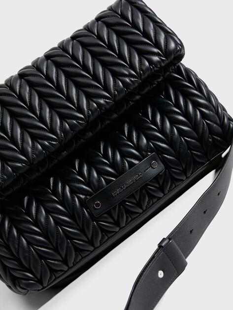 Женская сумка  KARL LAGERFELD k/pillow lg shoulderbag, Артикул A2W30151, черный | 4522592. Ракурс 2