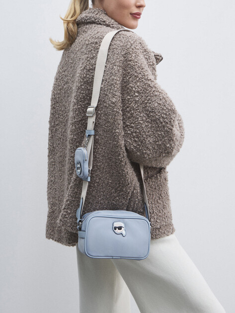 Кросс-боди KARL LAGERFELD ikon nylon camera bag, Артикул A1W30127, лавандовый | 4522677. Ракурс 5