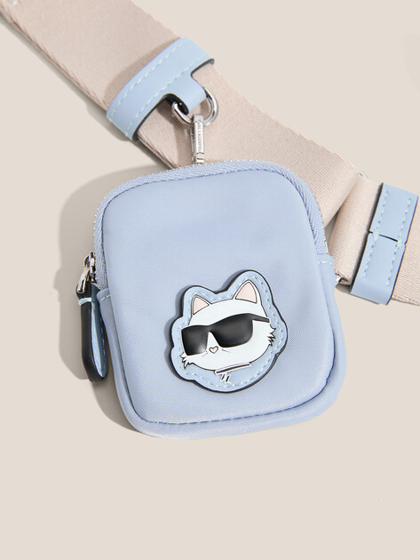 Кросс-боди KARL LAGERFELD ikon nylon camera bag, Артикул A1W30127, лавандовый | 4522677. Ракурс 2