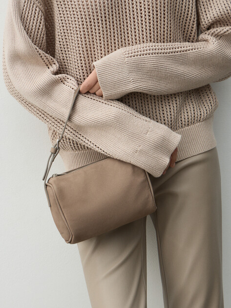 Женская сумка  MAISON DAVID, Артикул MARY MINI, серо-бежевый | 4523850. Ракурс 7