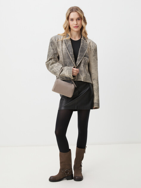 Женская сумка  MAISON DAVID, Артикул MARY MINI, серо-бежевый | 4523850. Ракурс 6