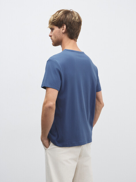 Мужская футболка MAISON DAVID, Артикул MLY24-117, синий | 4524026. Ракурс 4