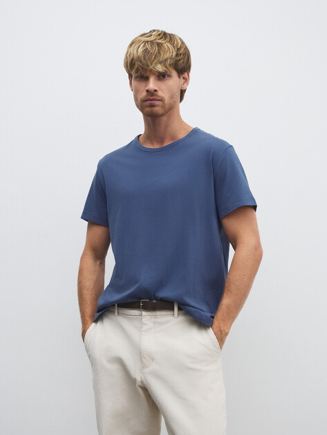 Мужская футболка MAISON DAVID, Артикул MLY24-117, синий | 4524026. Ракурс 5