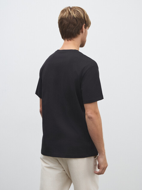 Мужская футболка MAISON DAVID, Артикул MLY24-113, черный | 4524041. Ракурс 4