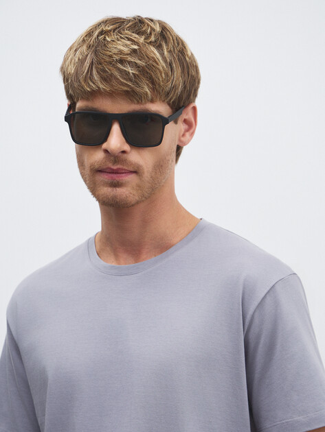 Мужская футболка MAISON DAVID, Артикул MLY24-113, фиолетово-серый | 4524062. Ракурс 3