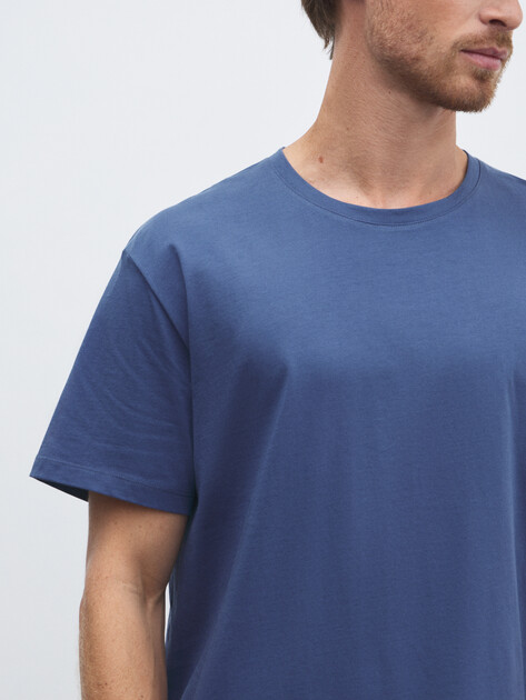 Мужская футболка MAISON DAVID, Артикул MLY24-113, синий | 4524118. Ракурс 3