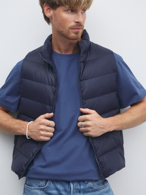 Мужская футболка MAISON DAVID, Артикул MLY24-113, синий | 4524118. Ракурс 5