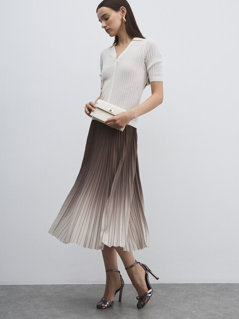 Юбка миди MAISON DAVID, Артикул 2024-531, коричневый | 4525259. Ракурс 2 Юбка миди MAISON DAVID, Артикул 2024-531, коричневый | 4525259. Ракурс 2