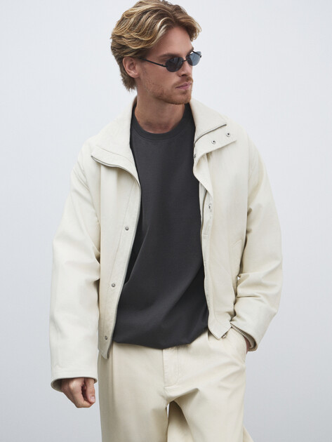 Мужской лонгслив MAISON DAVID, Артикул 2024-527, коричневато-серый | 4525437. Ракурс 5