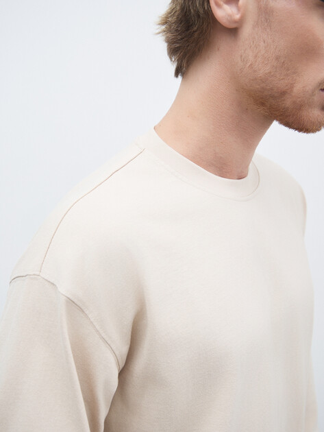 Мужской лонгслив MAISON DAVID, Артикул 2024-527, светло-бежевый | 4525472. Ракурс 3 Мужской лонгслив MAISON DAVID, Артикул 2024-527, светло-бежевый | 4525472. Ракурс 3