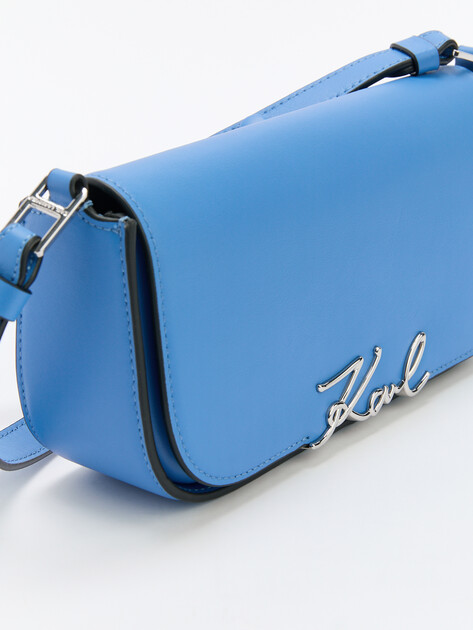 Кросс-боди KARL LAGERFELD k/signature crossbody, Артикул A1W30039, светло-синий | 4526023. Ракурс 3 Кросс-боди KARL LAGERFELD k/signature crossbody, Артикул A1W30039, светло-синий | 4526023. Ракурс 3