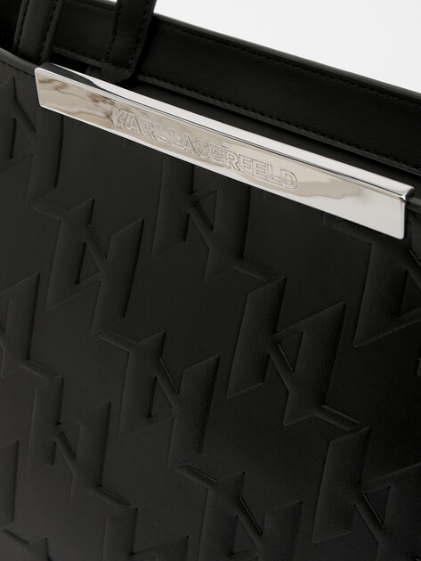 Женский тоут KARL LAGERFELD k/archive barre md tote, Артикул A2W30026, черный | 4526032. Ракурс 3
