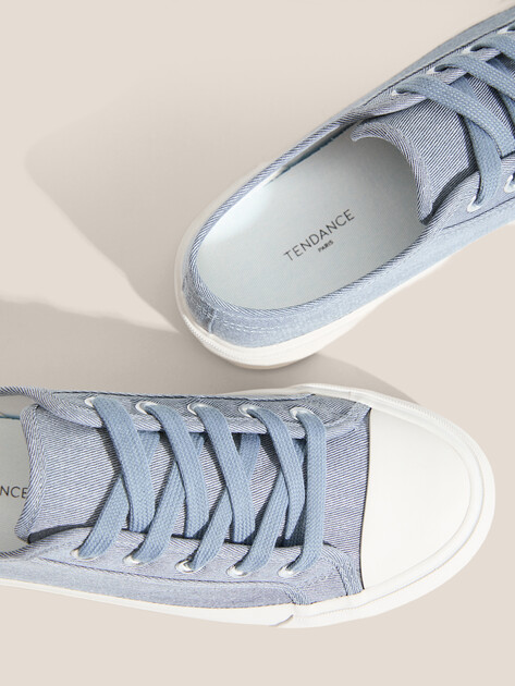 Женские кеды из денима TENDANCE, Артикул AQ-ZH-4-04, серо-голубой | 4526101. Ракурс 3 Женские кеды из денима TENDANCE, Артикул AQ-ZH-4-04, серо-голубой | 4526101. Ракурс 3