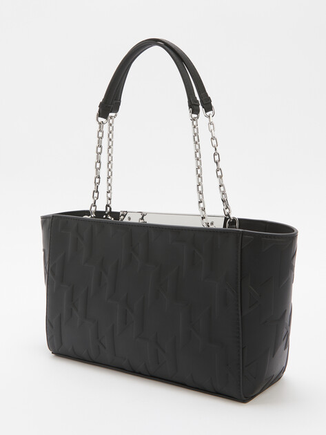 Женская сумка с ручками KARL LAGERFELD k/archive barre sm tote, Артикул A2W30027, черный | 4526129. Ракурс 4