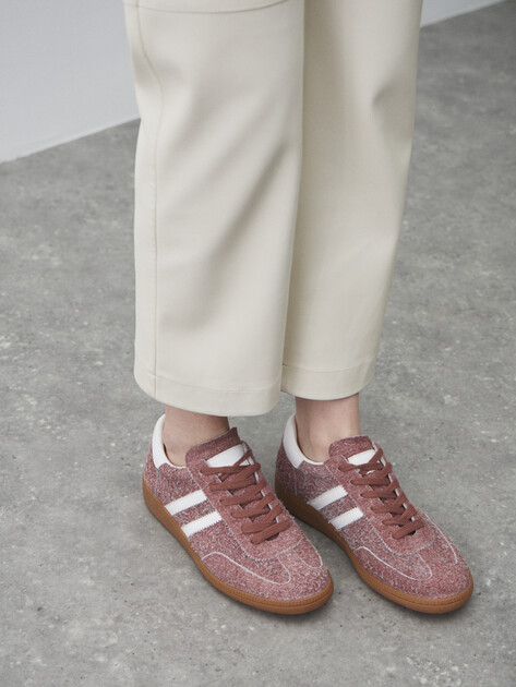 Женские кеды TENDANCE, Артикул LH231203-201, серо-розовый | 4527247. Ракурс 6