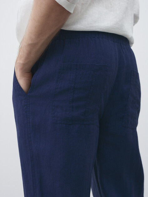 Мужские брюки MAISON DAVID, Артикул MLY24-112-3A, синий | 4528448. Ракурс 3