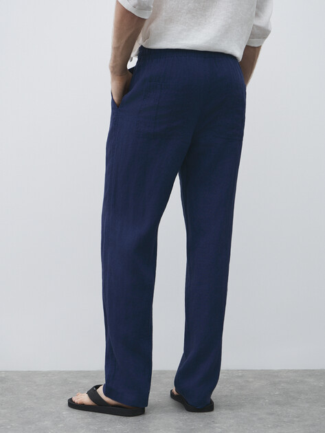 Мужские брюки MAISON DAVID, Артикул MLY24-112-3A, синий | 4528448. Ракурс 4