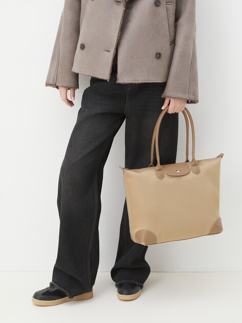 Женский тоут TENDANCE, Артикул B646, пыльно-бежевый | 4529191. Ракурс 2