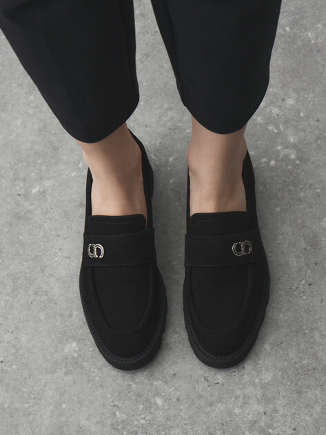 Женские лоферы CESARE CASADEI, Артикул 50613, черный | 4531938. Ракурс 6