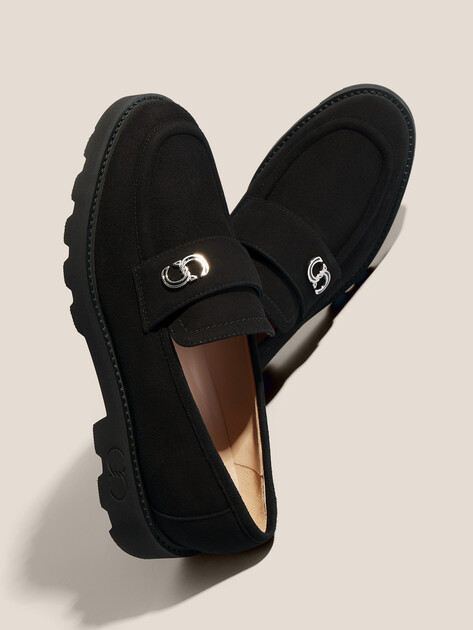 Женские лоферы CESARE CASADEI, Артикул 50613, черный | 4531938. Ракурс 5