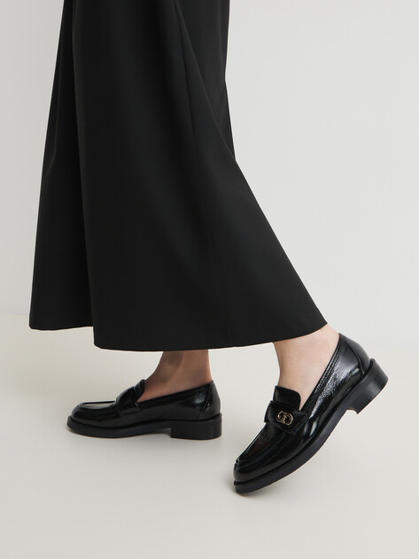 Женские лоферы CESARE CASADEI, Артикул 50617, черный | 4531995. Ракурс 2