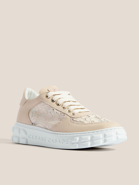 Женские кеды CESARE CASADEI, Артикул 50212, бежевый | 4532449. Ракурс 2