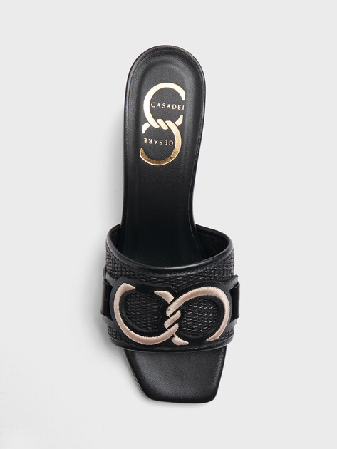 Мюли CESARE CASADEI, Артикул 50402, черный | 4532579. Ракурс 4