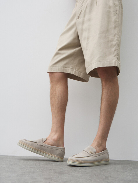 Мужские лоферы CESARE CASADEI, Артикул 52721, пыльно-бежевый | 4532958. Ракурс 6 Мужские лоферы CESARE CASADEI, Артикул 52721, пыльно-бежевый | 4532958. Ракурс 6