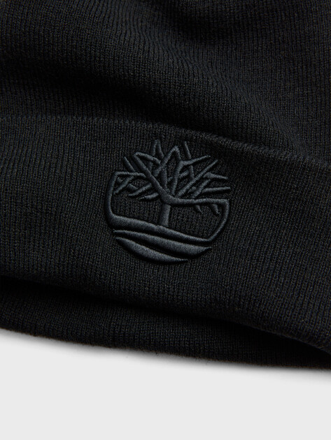 Шапка TIMBERLAND 3D Embroidery Beanie, Артикул TB0A65HP, черный | 4533338. Ракурс 2