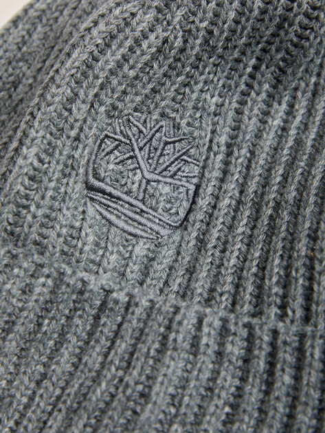Шапка TIMBERLAND Wool Beanie, Артикул TB0A66CJ, темно-серый | 4533434. Ракурс 2