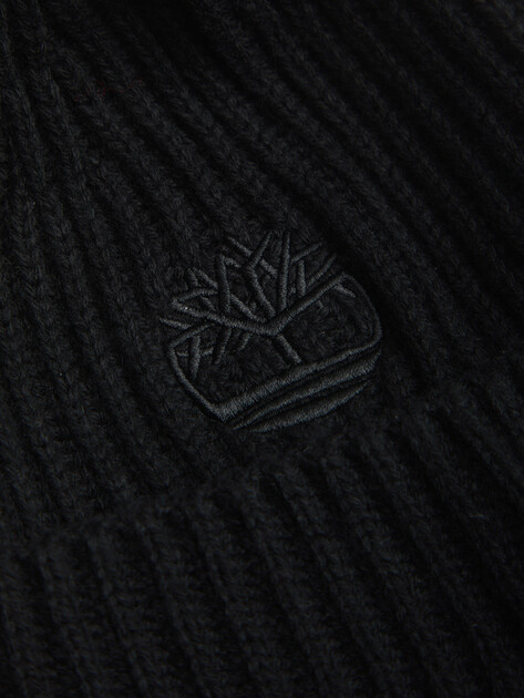Шапка TIMBERLAND Wool Beanie, Артикул TB0A66CJ, черный | 4533436. Ракурс 2