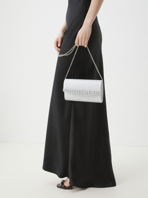 Клатч TENDANCE, Артикул Z2428, серебряный | 4533707. Ракурс 2 Клатч TENDANCE, Артикул Z2428, серебряный | 4533707. Ракурс 2