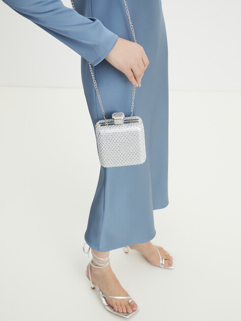 Клатч TENDANCE, Артикул Z2434, серебряный | 4533713. Ракурс 2