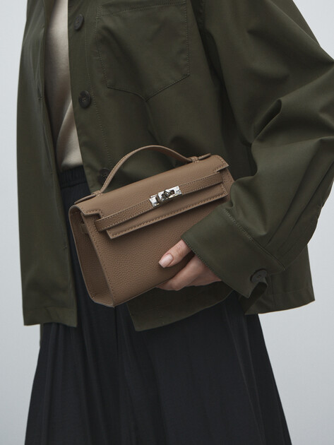 Женская сумка  TENDANCE, Артикул MRH24-505, бежево-коричневый | 4533892. Ракурс 5