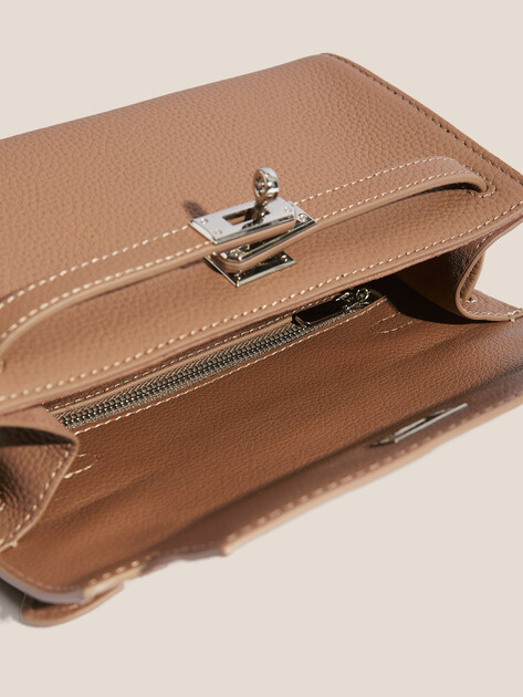 Женская сумка  TENDANCE, Артикул MRH24-505, бежево-коричневый | 4533892. Ракурс 4
