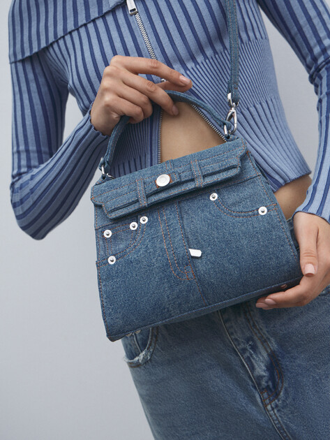 Женская сумка  TENDANCE, Артикул MRH24-614, серо-голубой | 4534037. Ракурс 5