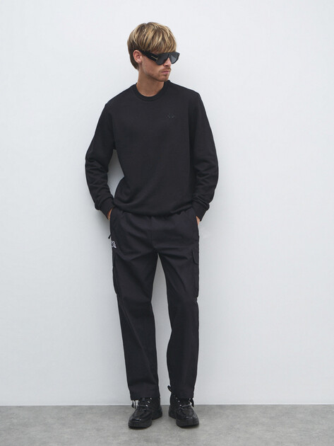 Мужские брюки карго KAPPA, Артикул 137500, черный | 4534563. Ракурс 2 Мужские брюки карго KAPPA, Артикул 137500, черный | 4534563. Ракурс 2