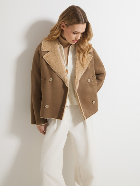 Женская дубленка MAISON DAVID LILOU_SDF-S, Артикул LILOU_SDF-S, серовато-коричневый | 4535465. Ракурс 5