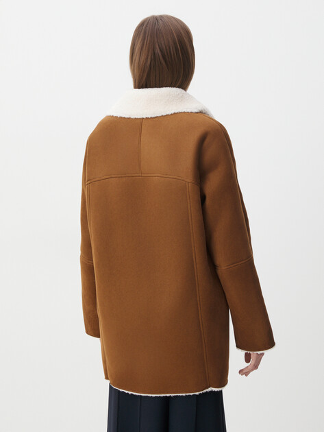 Женская дубленка MAISON DAVID DIANA_SDF-S, Артикул DIANA_SDF-S, коричневый | 4535490. Ракурс 4