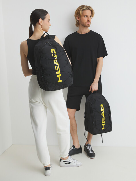 Рюкзак HEAD BACKPACK WITH ELASTICS, Артикул HBK048, черный | 4535896. Ракурс 2