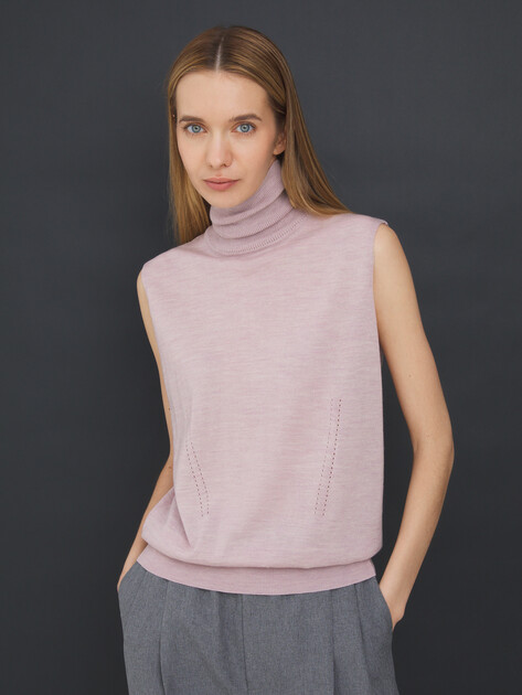 Топ MAISON DAVID, Артикул DES142, бежево-розовый | 4536456. Ракурс 5