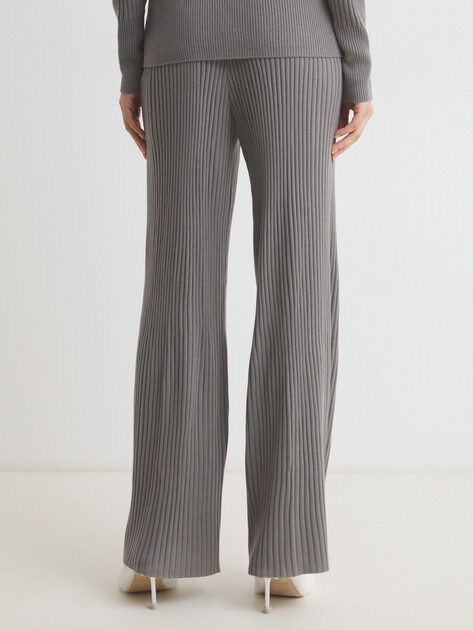 Женские прямые брюки MAISON DAVID, Артикул S2580, бежево-серый | 4536554. Ракурс 3