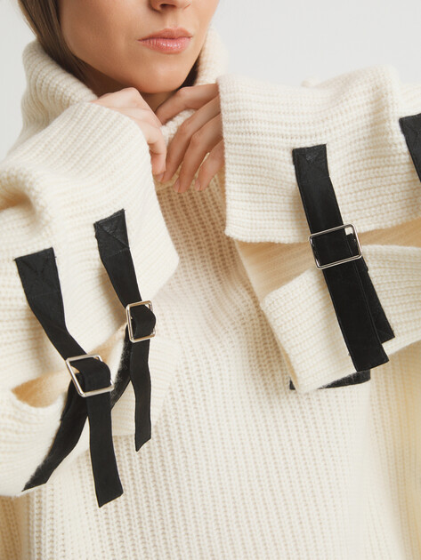 Женский свитер MAISON DAVID, Артикул W23773FW, белый | 4538903. Ракурс 3