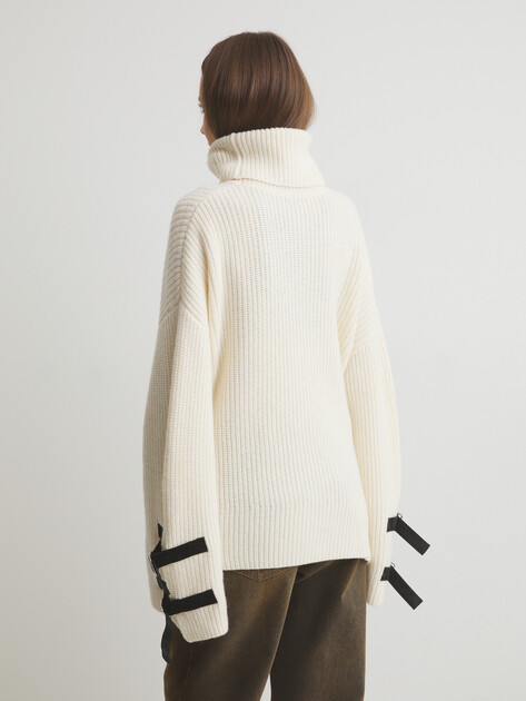 Женский свитер MAISON DAVID, Артикул W23773FW, белый | 4538903. Ракурс 4