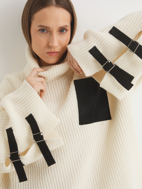 Женский свитер MAISON DAVID, Артикул W23773FW, белый | 4538903. Ракурс 5