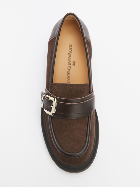 Женские лоферы GIOVANNI FABIANI, Артикул W25107, темно-коричневый | 4545149. Ракурс 5