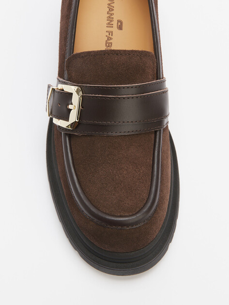 Женские лоферы GIOVANNI FABIANI, Артикул W25107, темно-коричневый | 4545149. Ракурс 6